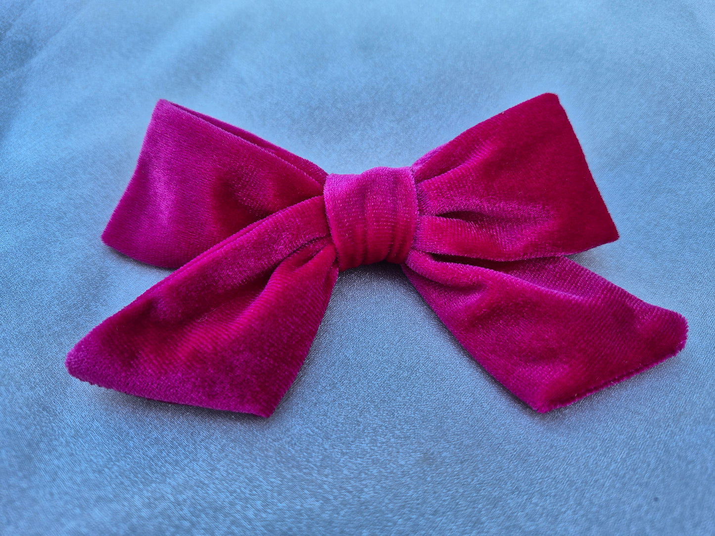 Dark Pink Velvet big bow