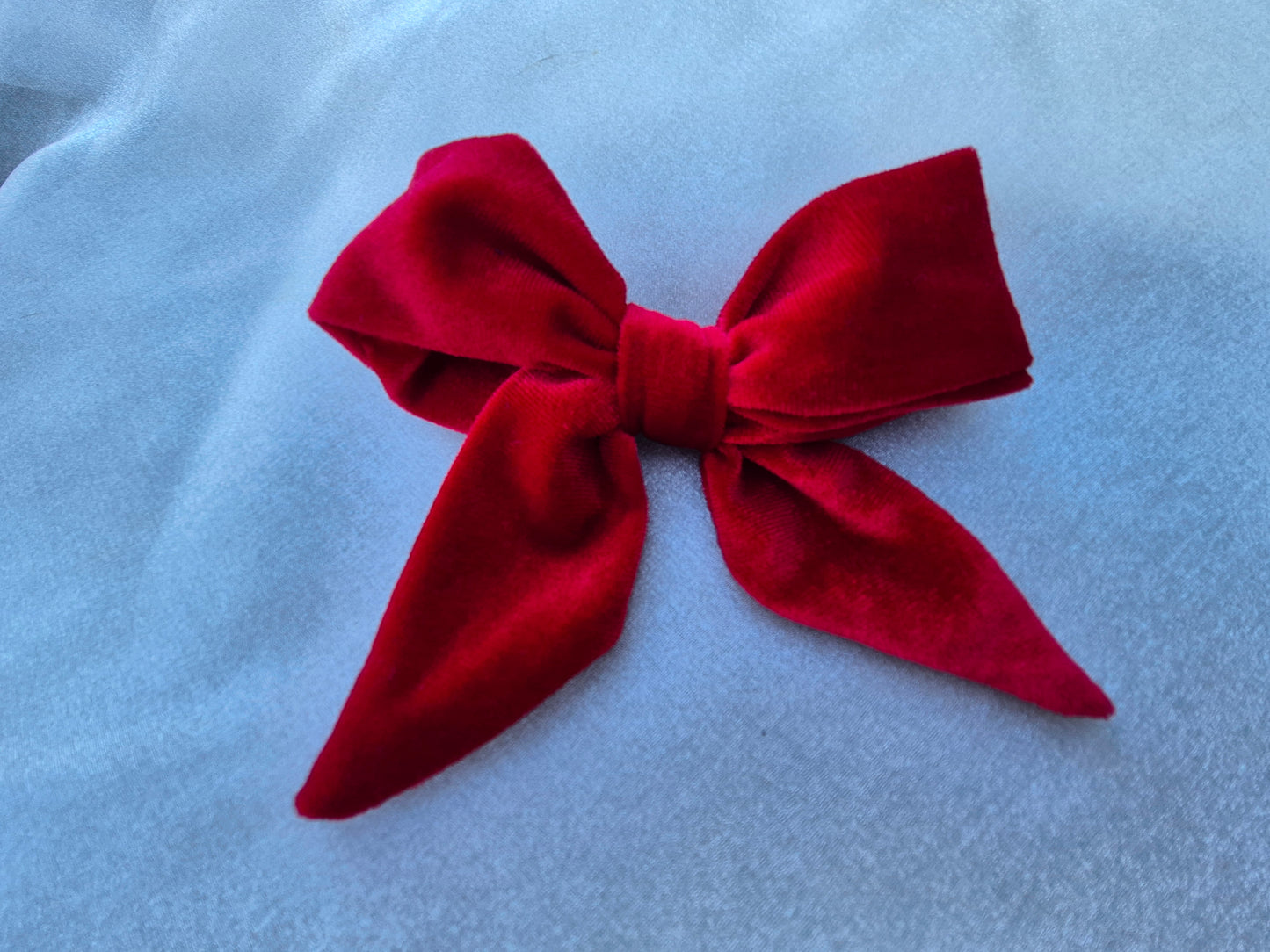 Large Red velvet bow